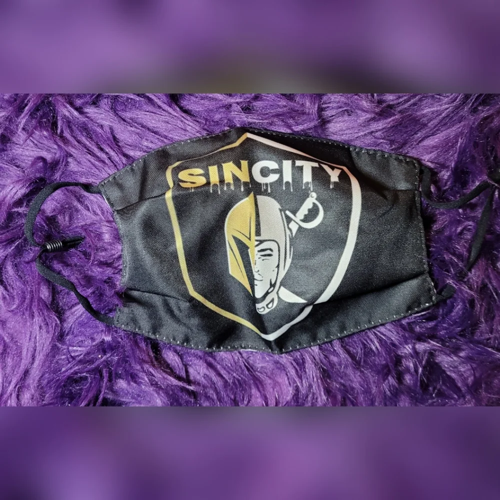 *NEW* Raiders/Golden Knights Sin City Las Vegas Face Mask
